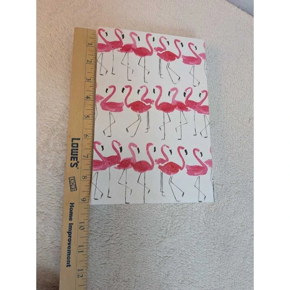 Pink Flamingo Canvas Storage Box Decorative Container Tropical Summer‎ Decor